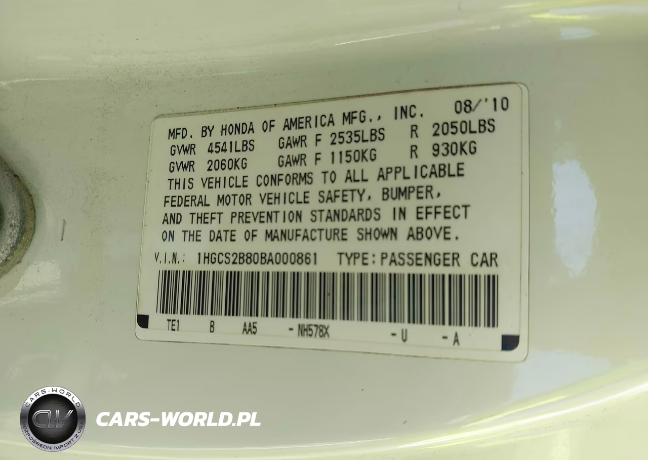 2011 Honda Accord 3.5 Ex-L VIN:1HGCS2B80BA000861 - 9