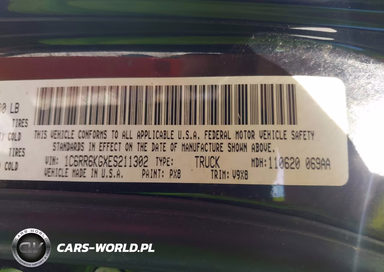 2014 Ram 1500 Tradesman VIN:1C6RR6KGXES211302 - 9