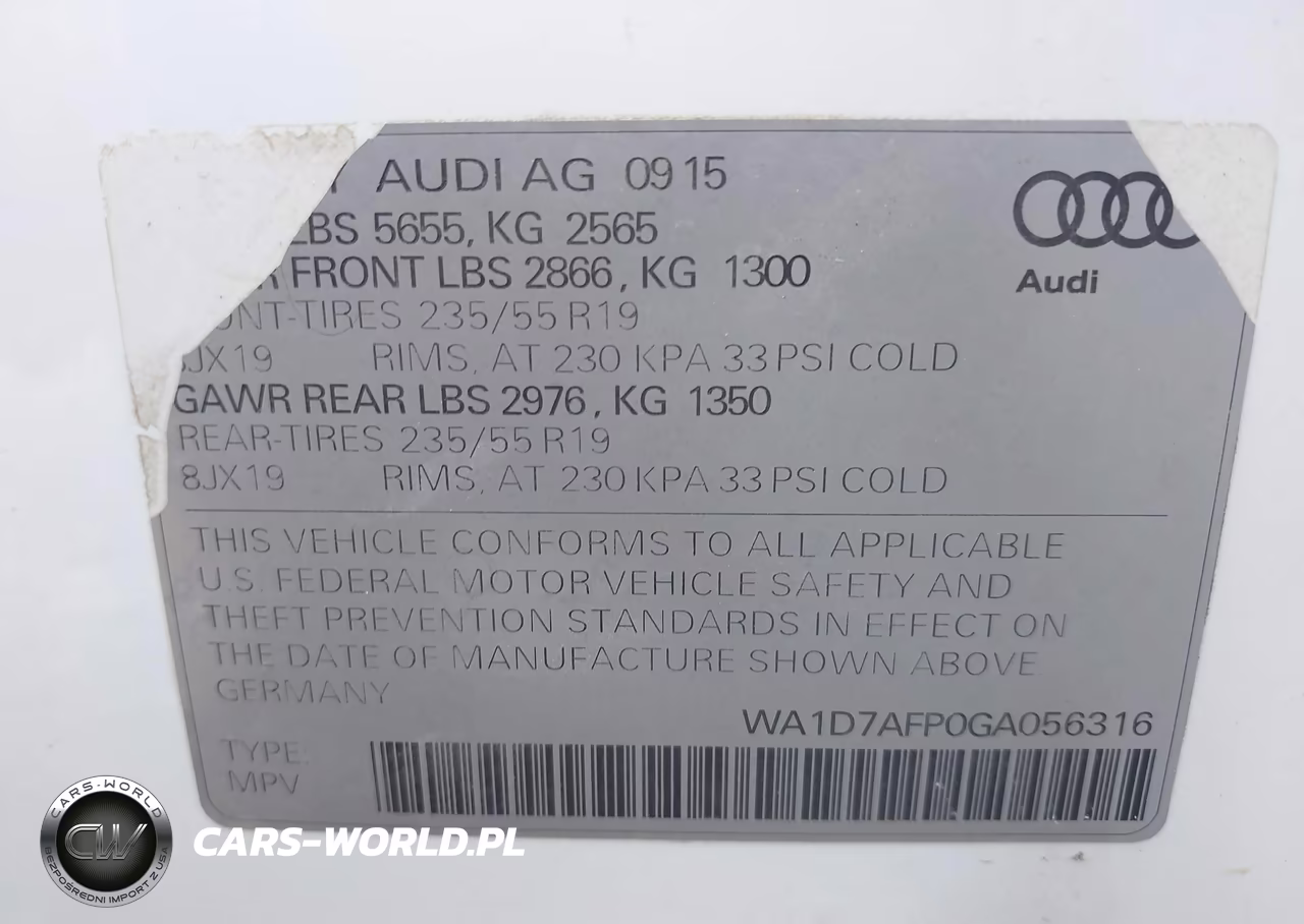 2016 Audi Q5 3.0T Premium Plus VIN:WA1D7AFP0GA056316 - 9