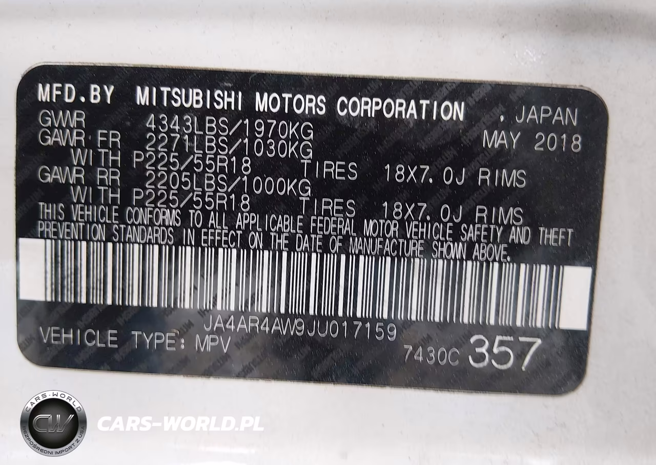 2018 Mitsubishi Outlander Sport 2.4 Sel VIN:JA4AR4AW9JU017159 - 9