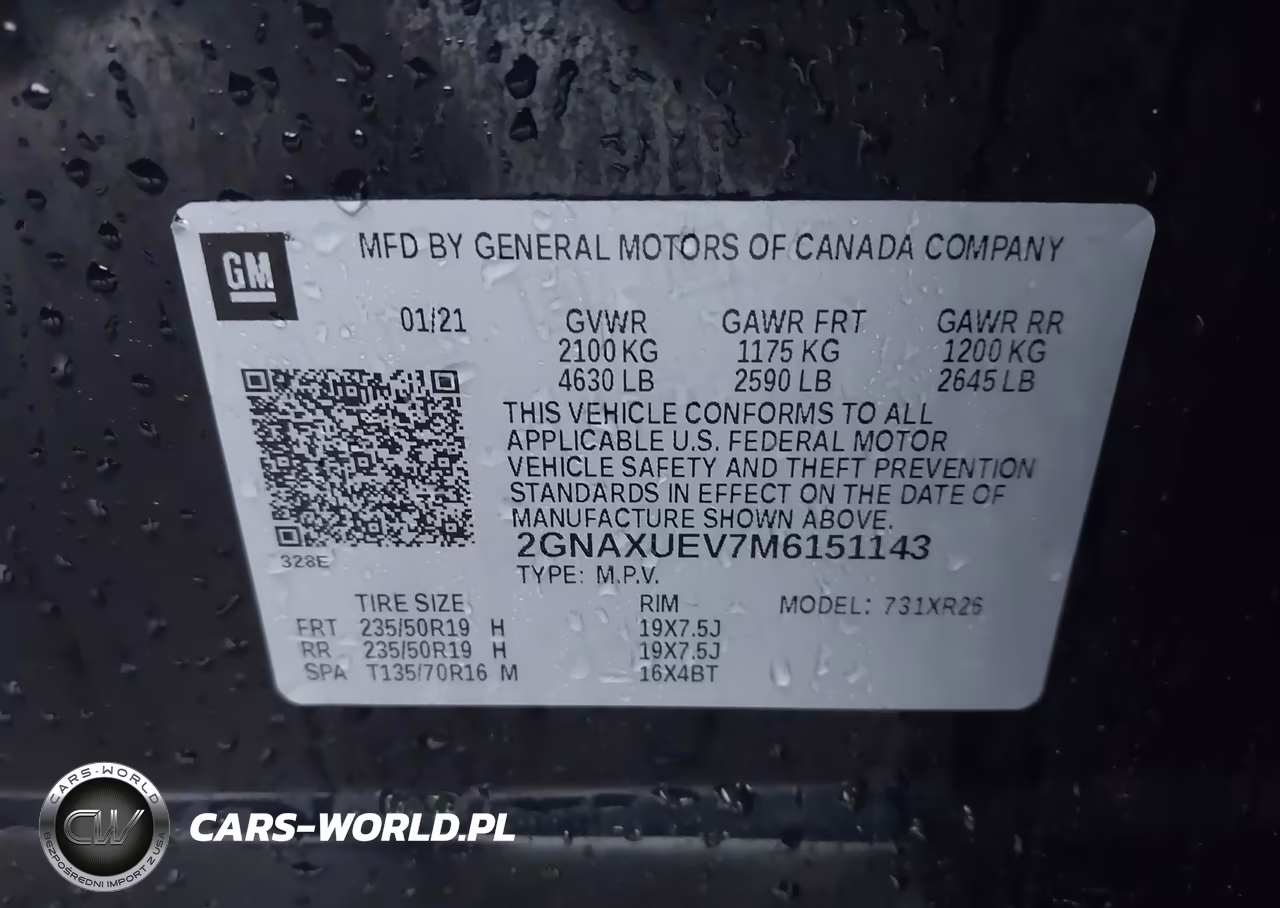 2021 Chevrolet Equinox Awd Lt VIN:2GNAXUEV7M6151143 - 9