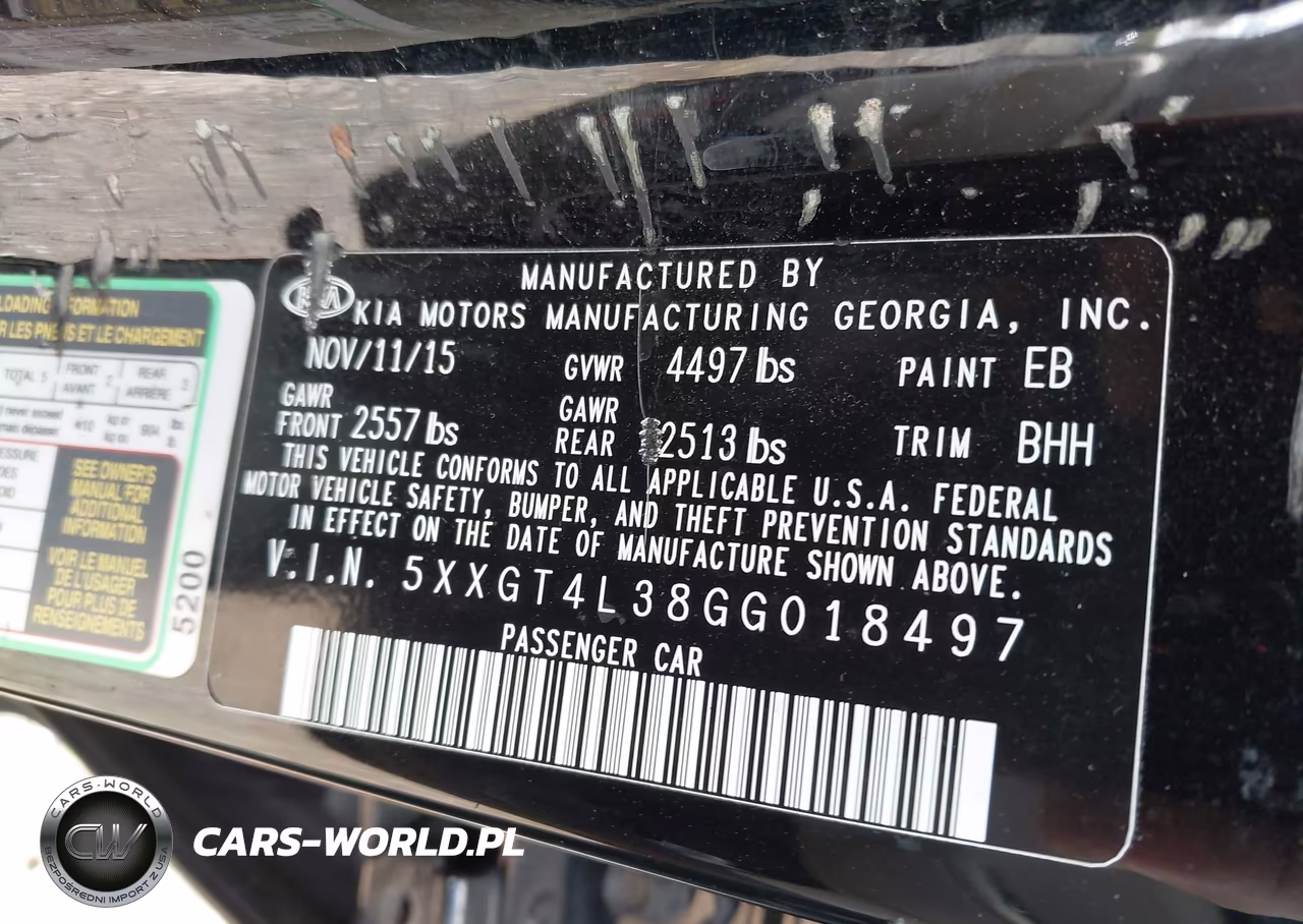 2016 Kia Optima Lx VIN:5XXGT4L38GG018497 - 9
