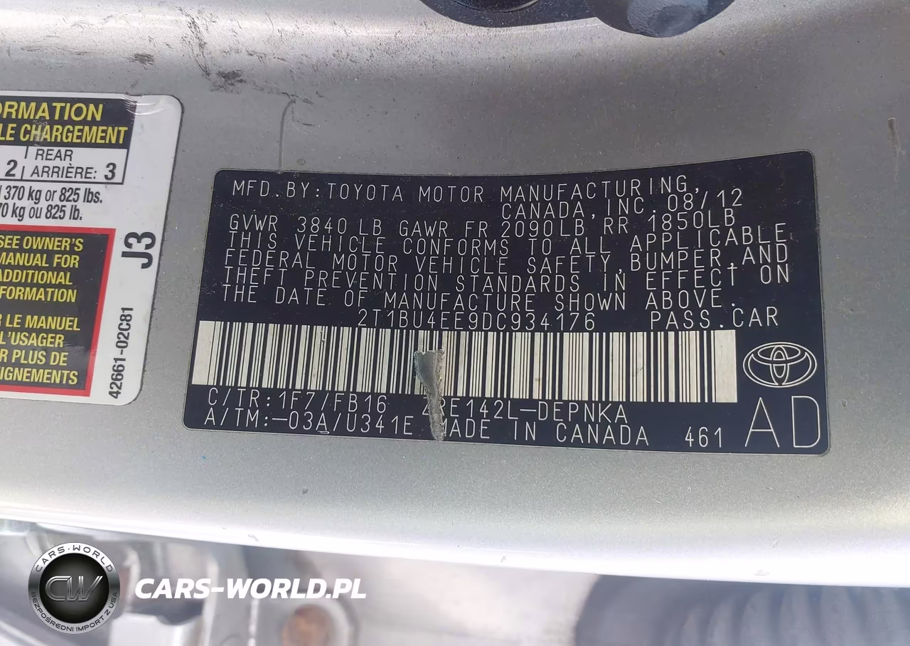 2013 Toyota Corolla Le VIN:2T1BU4EE9DC934176 - 9