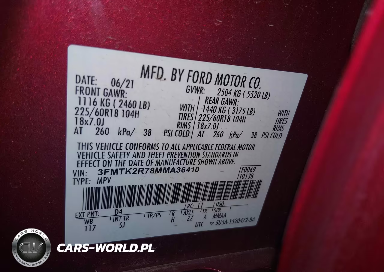 2021 Ford Mustang Mach-E California Route 1 VIN:3FMTK2R78MMA36410 - 9