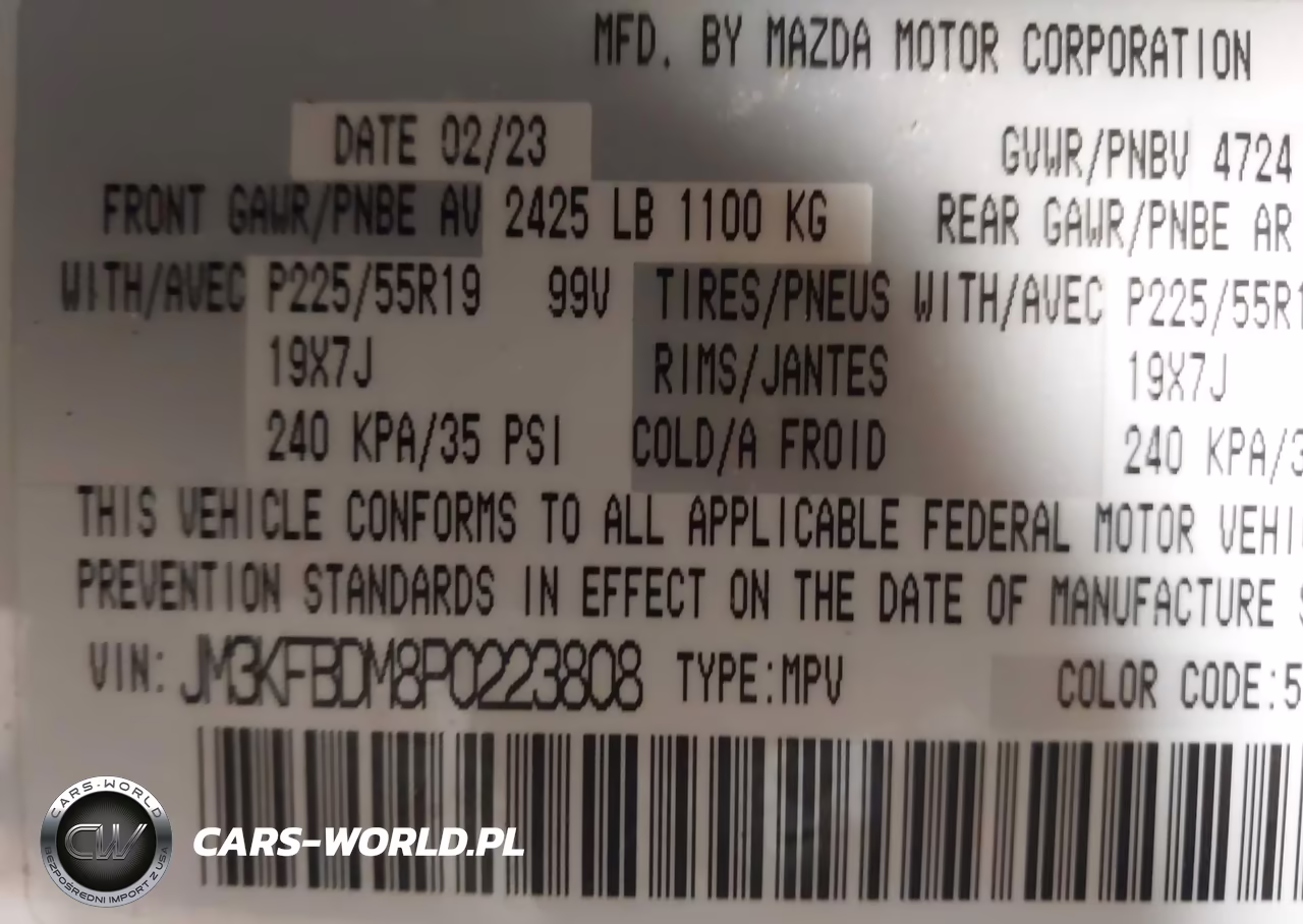 2023 Mazda Cx-5 2.5 S Premium VIN:JM3KFBDM8P0223808 - 9