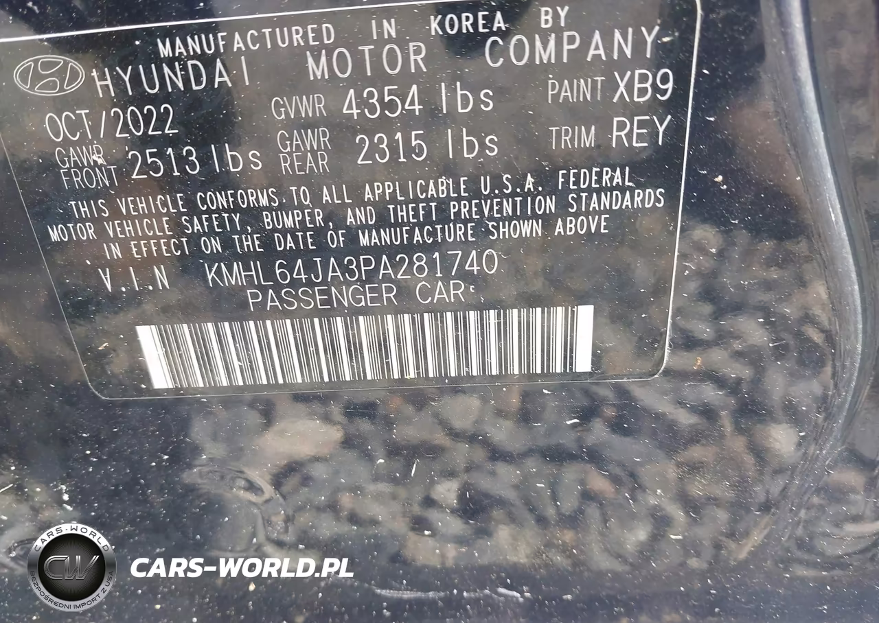 2023 Hyundai Sonata Sel VIN:KMHL64JA3PA281740 - 9