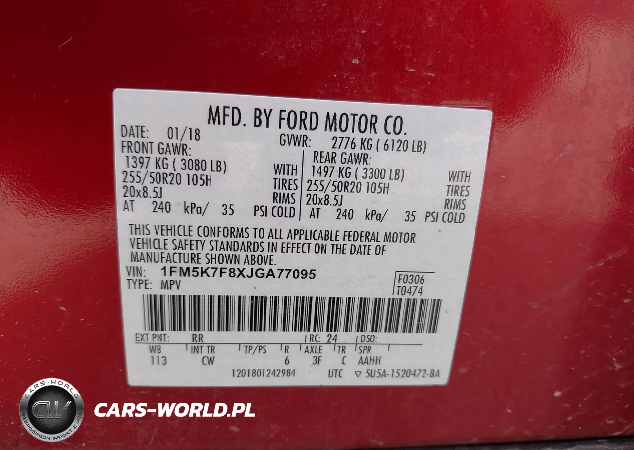 2018 Ford Explorer Limited VIN:1FM5K7F8XJGA77095 - 9
