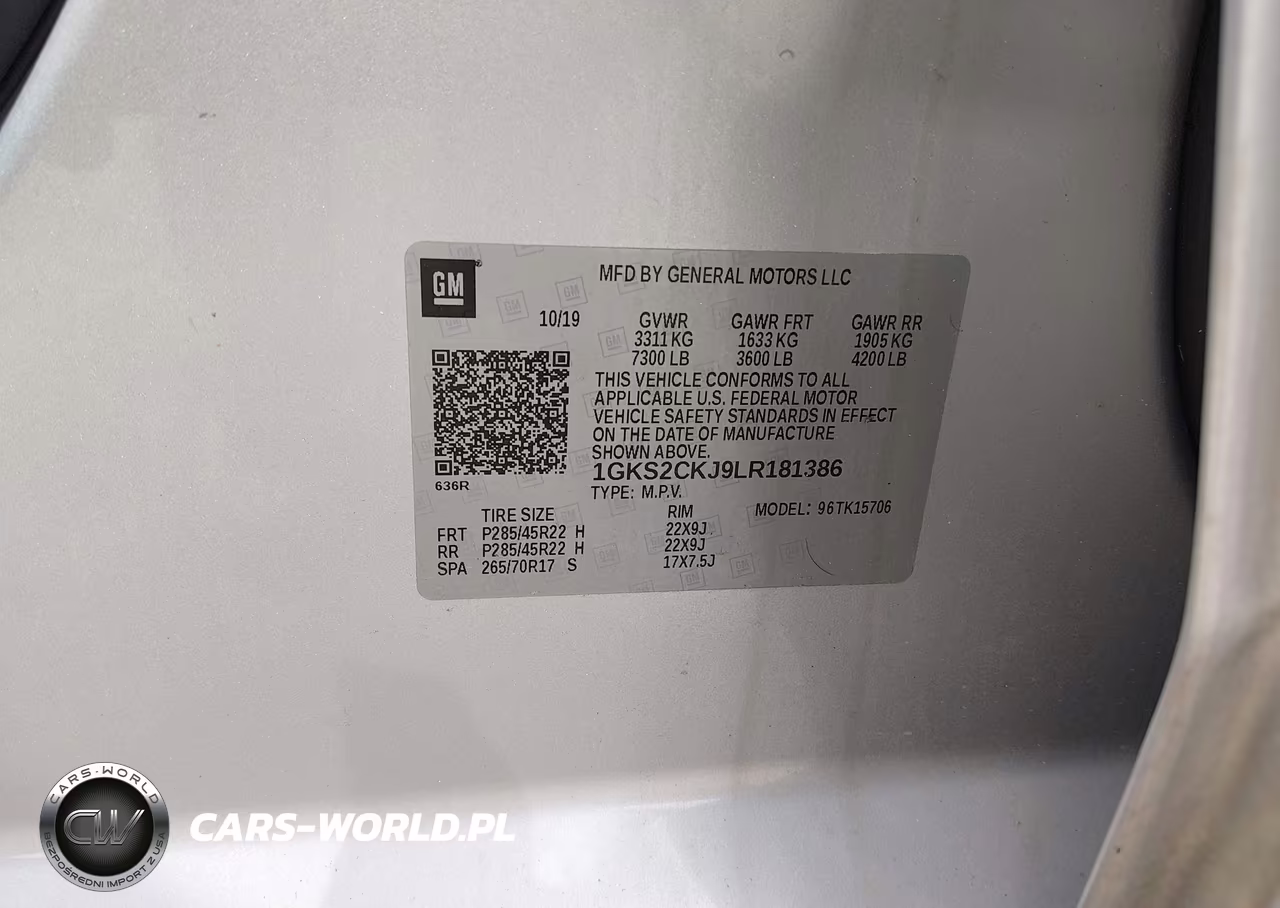 2020 GMC Yukon 4Wd Denali VIN:1GKS2CKJ9LR181386 - 9