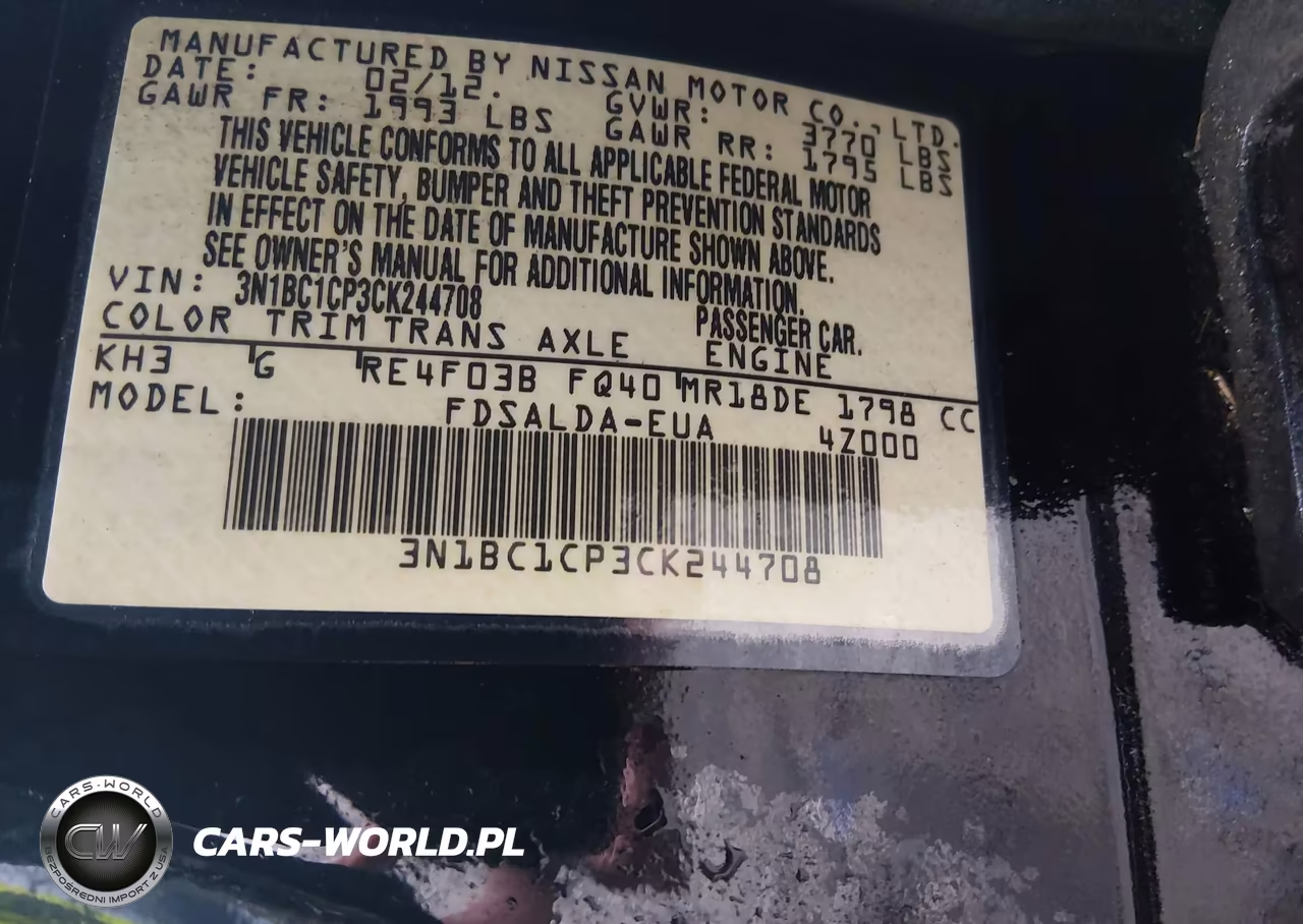 2012 Nissan Versa 1.8 S VIN:3N1BC1CP3CK244708 - 9