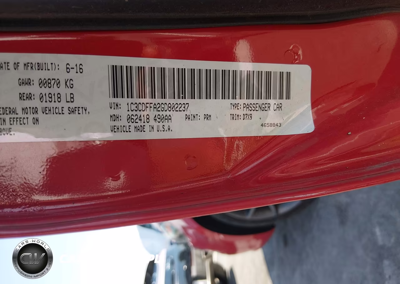 2016 Dodge Dart Sxt Sport Rallye VIN:1C3CDFFA2GD802237 - 9