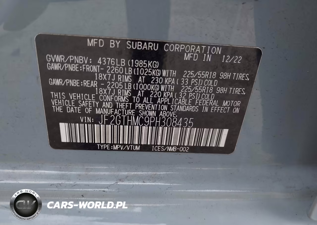2023 Subaru Crosstrek Limited VIN:JF2GTHMC9PH308435 - 9