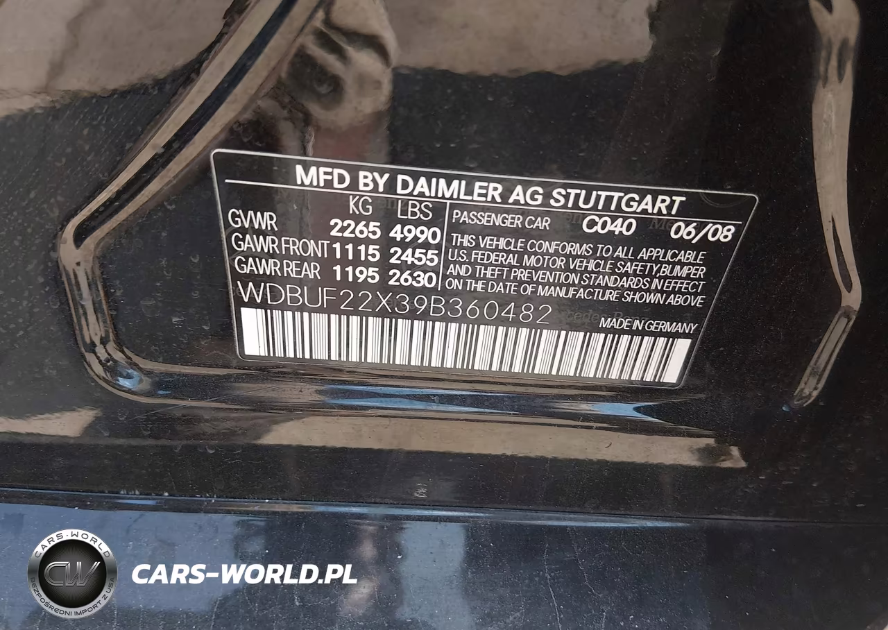 2009 Mercedes-Benz E 320 Bluetec VIN:WDBUF22X39B360482 - 9