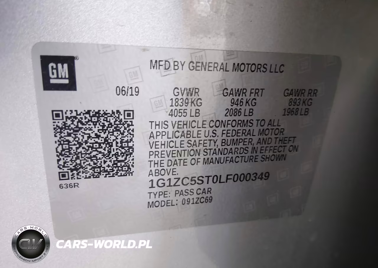 2020 Chevrolet Malibu Fwd 1Fl VIN:1G1ZC5ST0LF000349 - 9