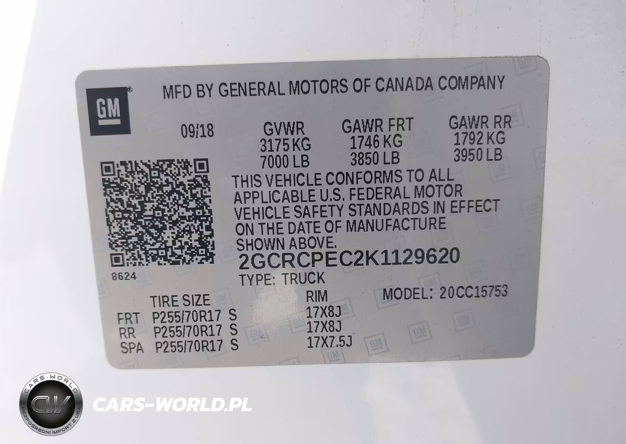 2019 Chevrolet Silverado 1500 Ld Lt VIN:2GCRCPEC2K1129620 - 9