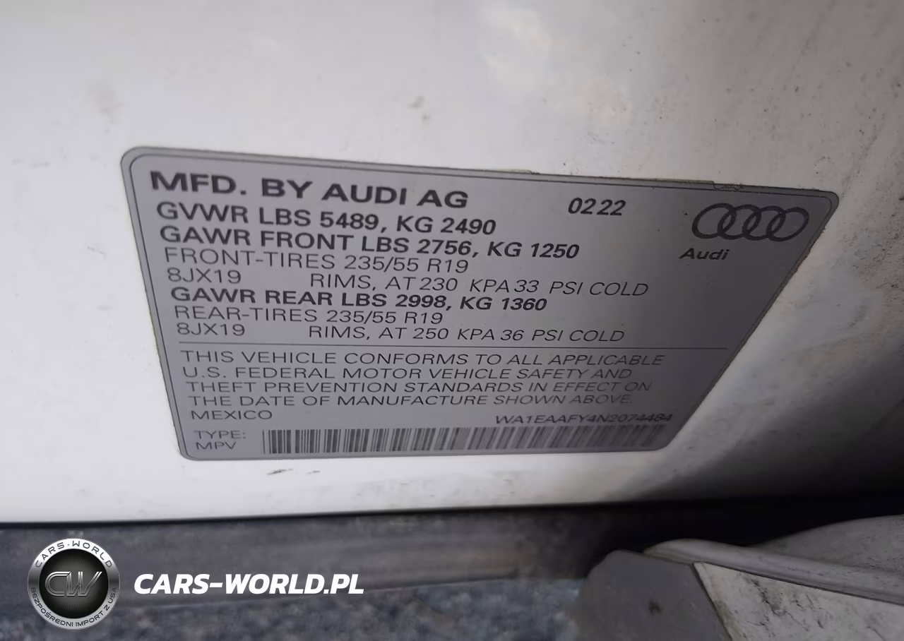 2022 Audi Q5 Premium Plus 45 Tfsi S Line Quattro S Tronic VIN:WA1EAAFY4N2074484 - 9