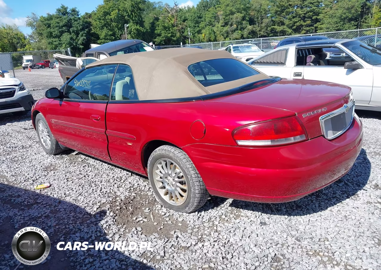 2004 Chrysler Sebring Lxi VIN:1C3EL55R44N406703 - 3