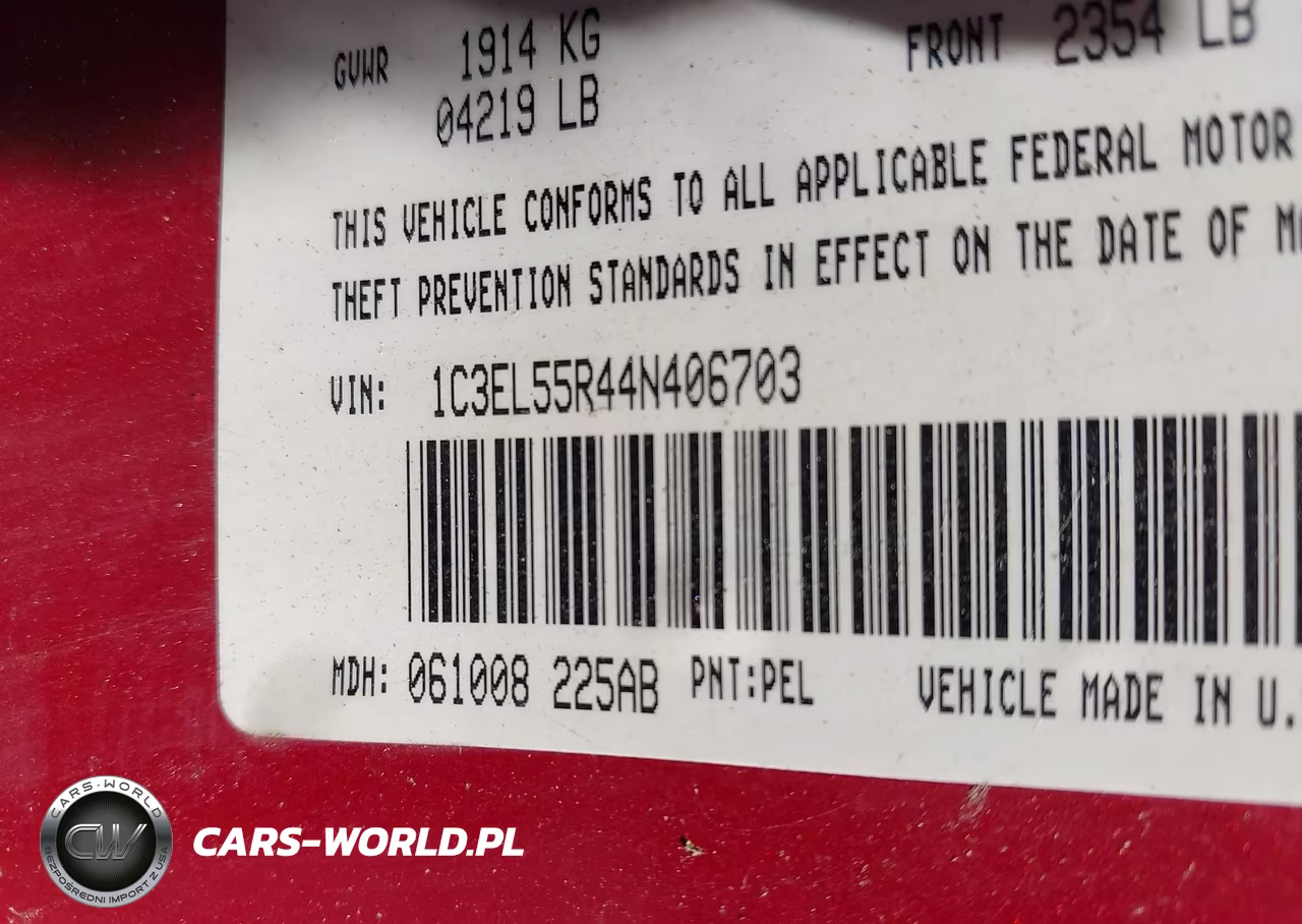 2004 Chrysler Sebring Lxi VIN:1C3EL55R44N406703 - 9