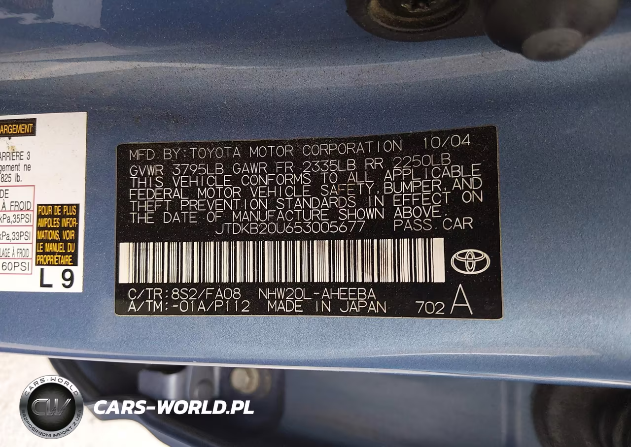 2005 Toyota Prius VIN:JTDKB20U653005677 - 9