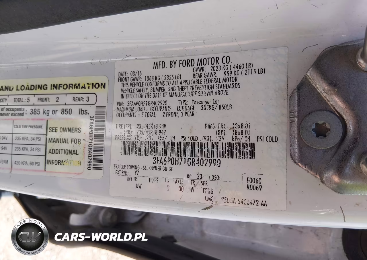2016 Ford Fusion Se VIN:3FA6P0H71GR402990 - 9