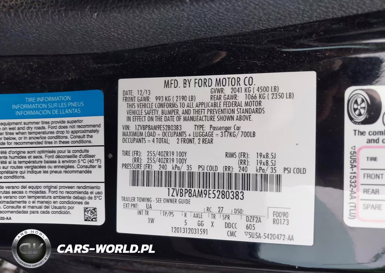 2014 Ford Mustang V6 VIN:1ZVBP8AM9E5280383 - 9