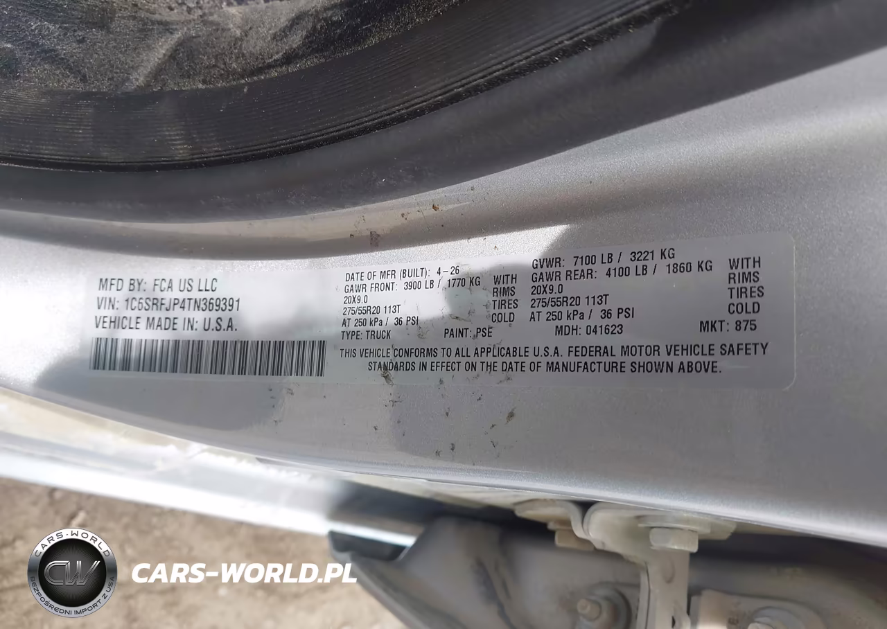 2026 Ram 1500 Laramie VIN:1C6SRFJP4TN369391 - 9