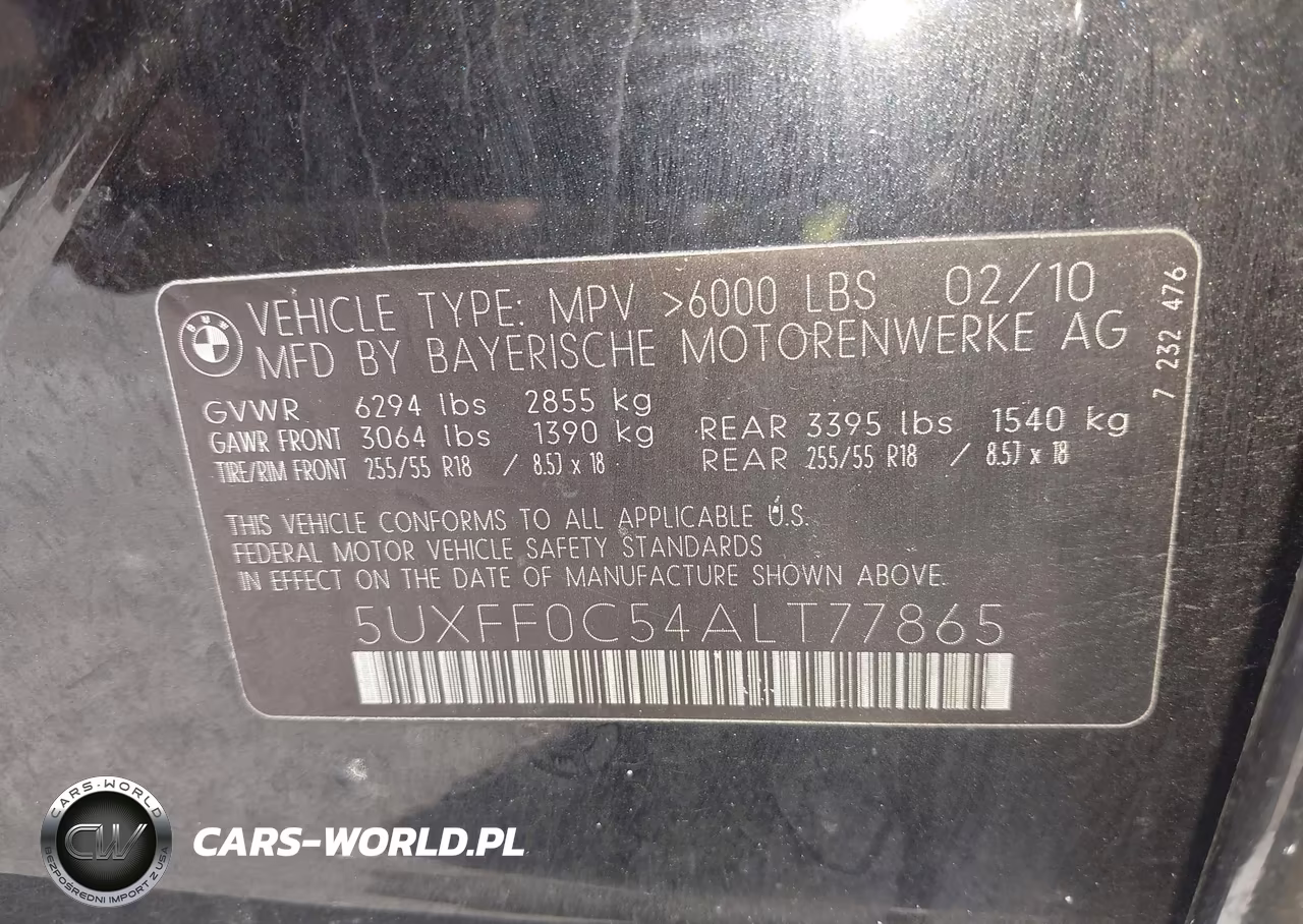 2010 BMW X5 xDrive35D VIN:5UXFF0C54ALT77865 - 9
