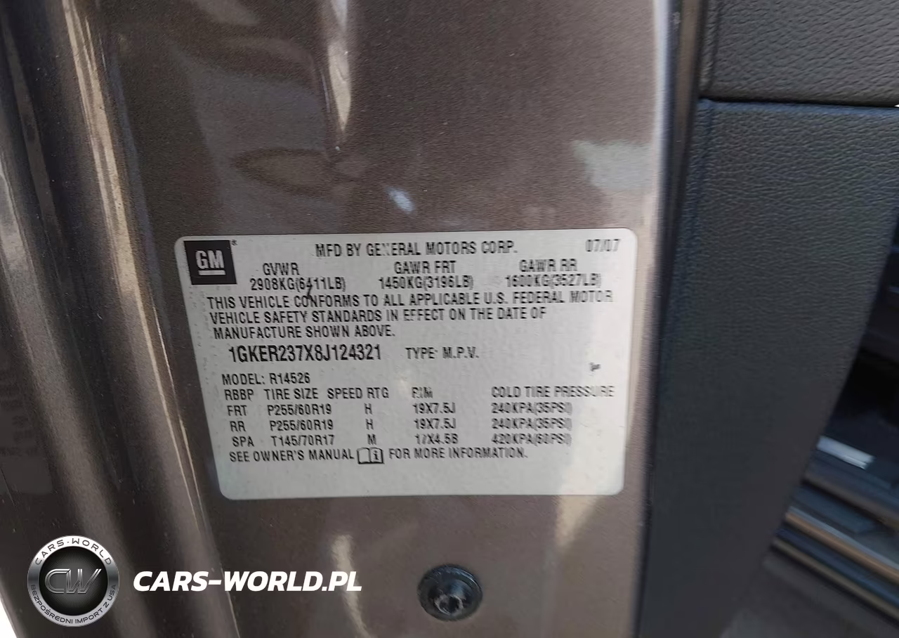 2008 GMC Acadia Slt-1 VIN:1GKER237X8J124321 - 9