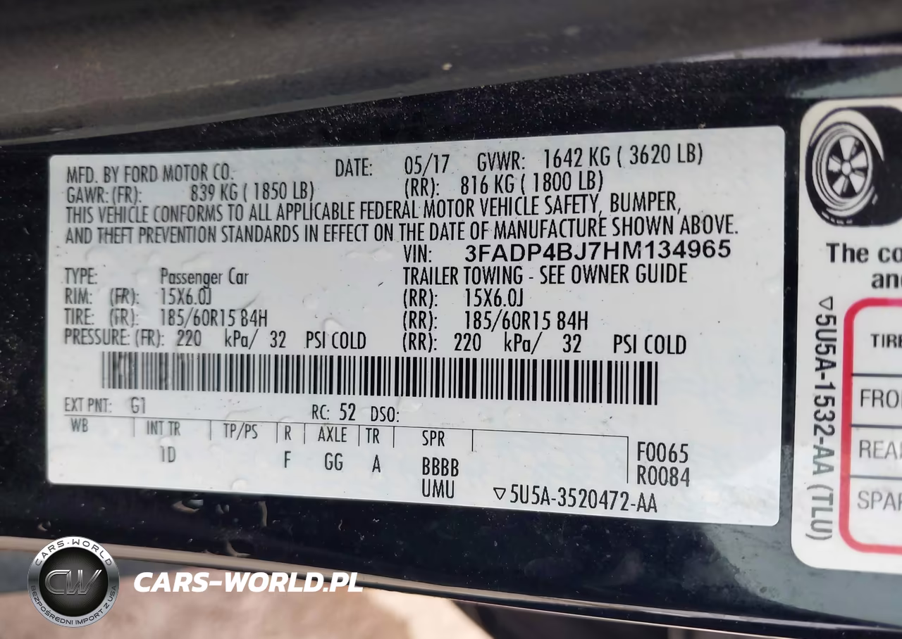 2017 Ford Fiesta Se VIN:3FADP4BJ7HM134965 - 9