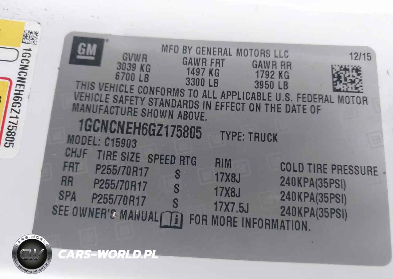 2016 Chevrolet Silverado 1500 Wt VIN:1GCNCNEH6GZ175805 - 9