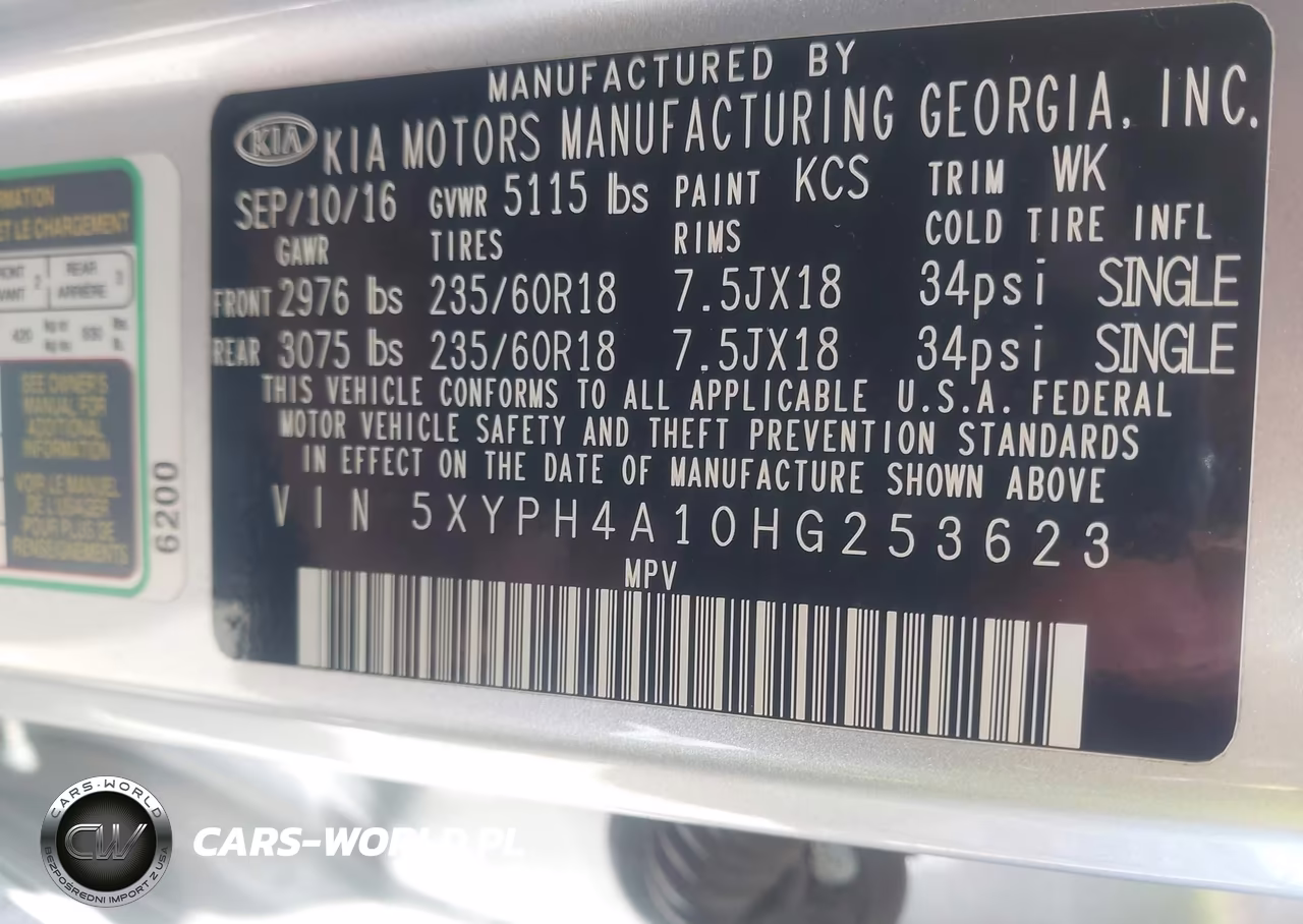 2017 Kia Sorento 2.0T Ex VIN:5XYPH4A10HG253623 - 9