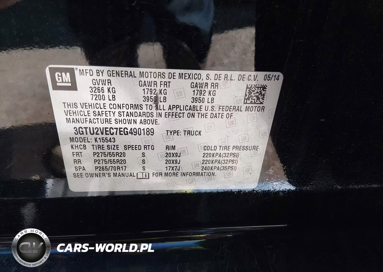 2014 GMC Sierra 1500 Slt VIN:3GTU2VEC7EG490189 - 9