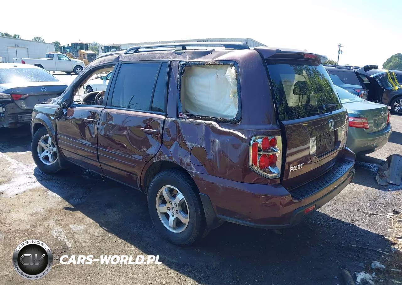 2007 Honda Pilot Exl VIN:5FNYF18507B006044 - 3