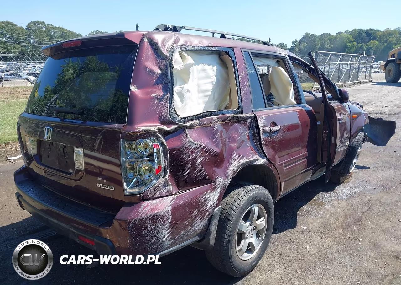 2007 Honda Pilot Exl VIN:5FNYF18507B006044 - 4