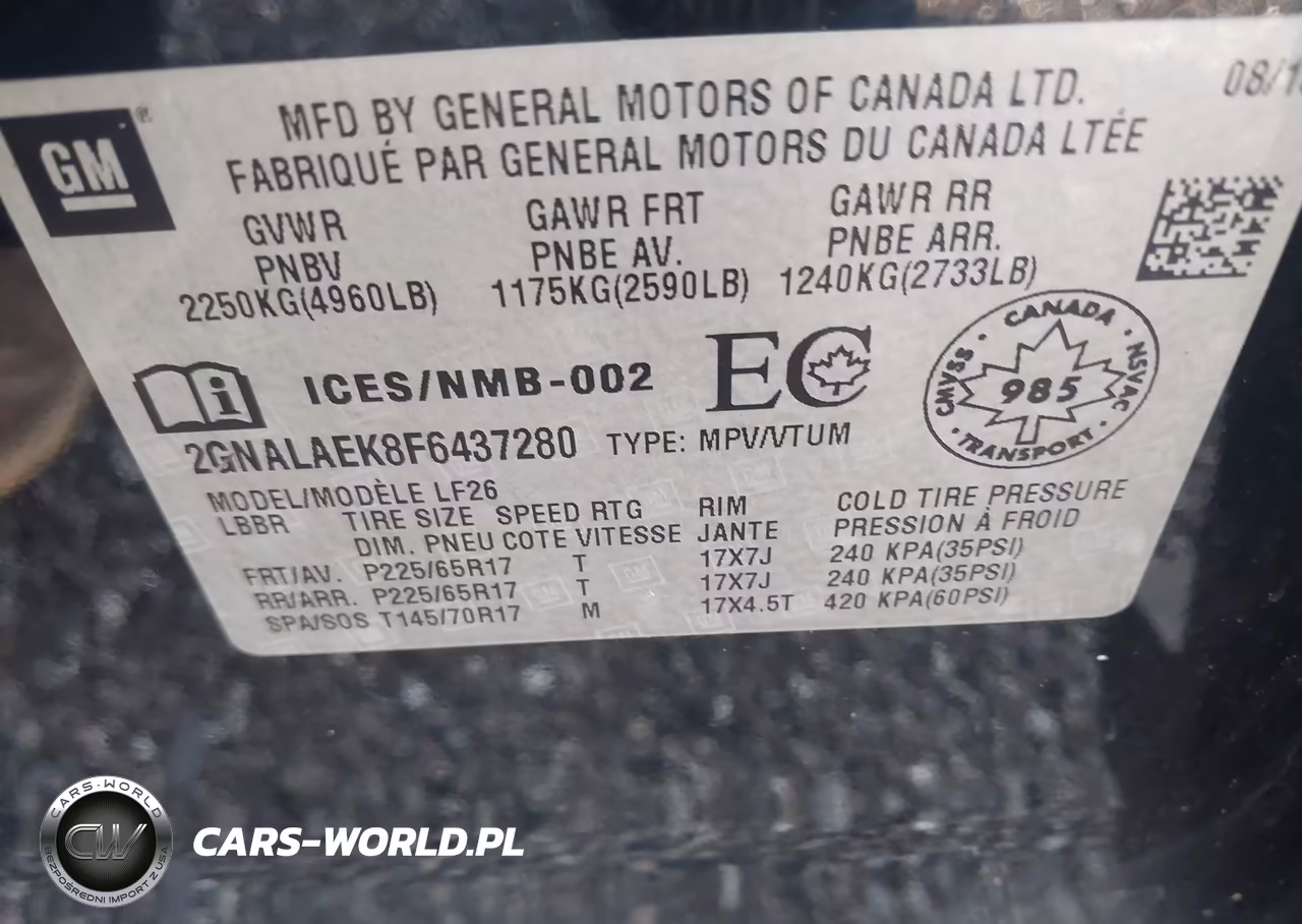 2015 Chevrolet Equinox Ls VIN:2GNALAEK8F6437280 - 9
