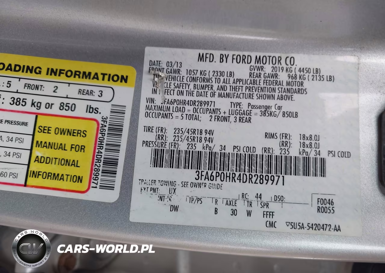 2013 Ford Fusion Se VIN:3FA6P0HR4DR289971 - 9