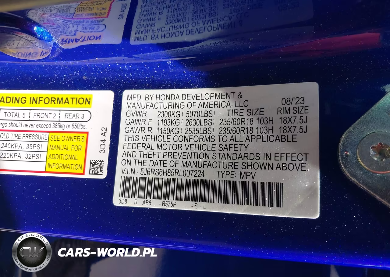 2024 Honda Cr-V Hybrid Sport-L VIN:5J6RS6H85RL007224 - 9