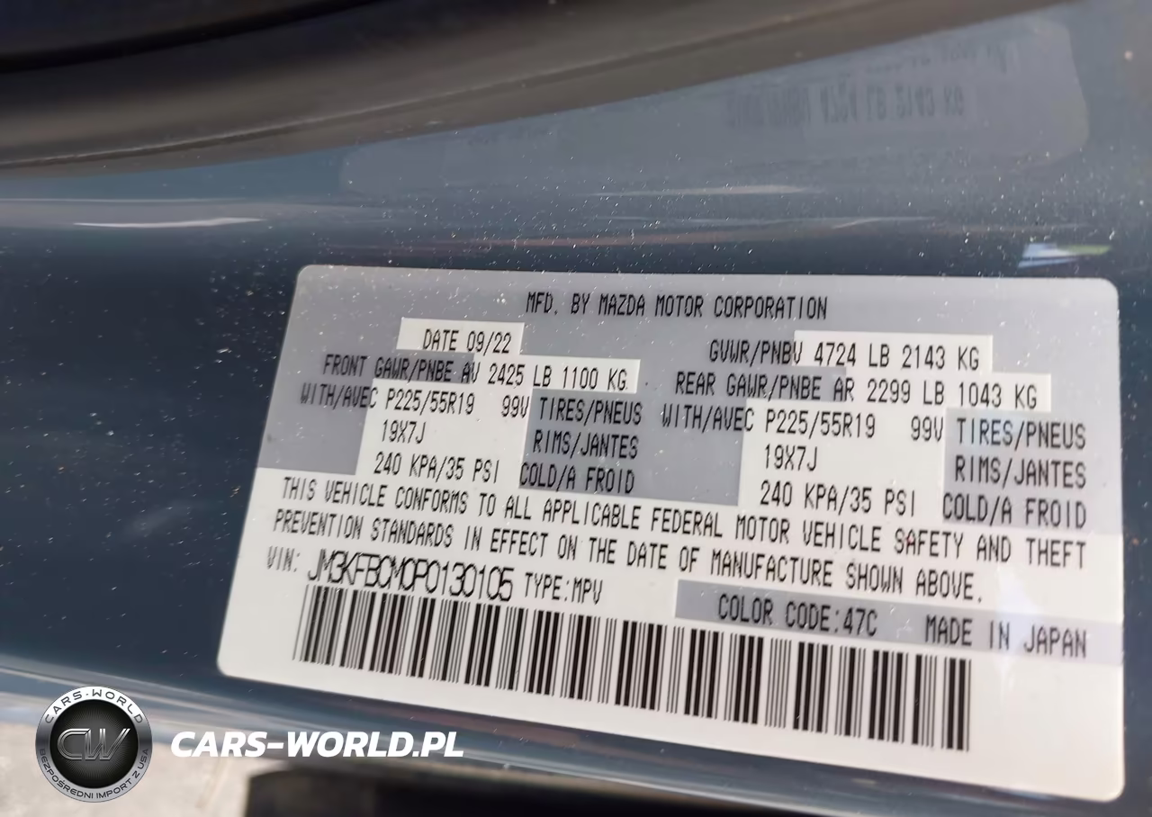 2023 Mazda Cx-5 2.5 S Carbon Edition VIN:JM3KFBCM0P0130105 - 9