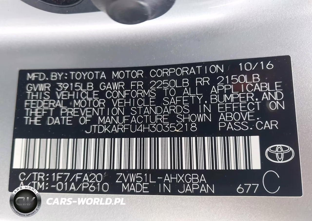 2017 Toyota Prius Three VIN:JTDKARFU4H3035218 - 9