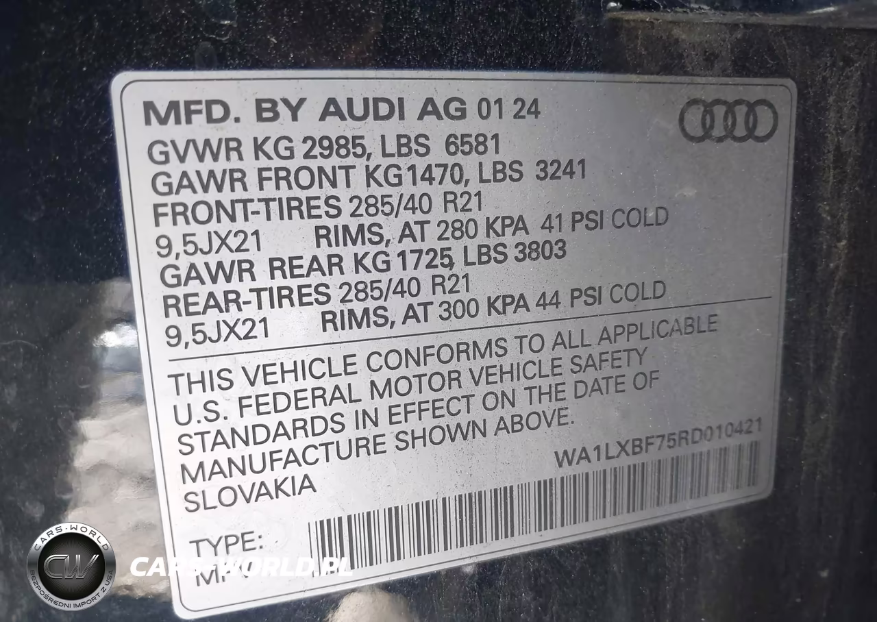 2024 Audi Q7 Premium Plus 55 Tfsi Quattro Tiptronic VIN:WA1LXBF75RD010421 - 9