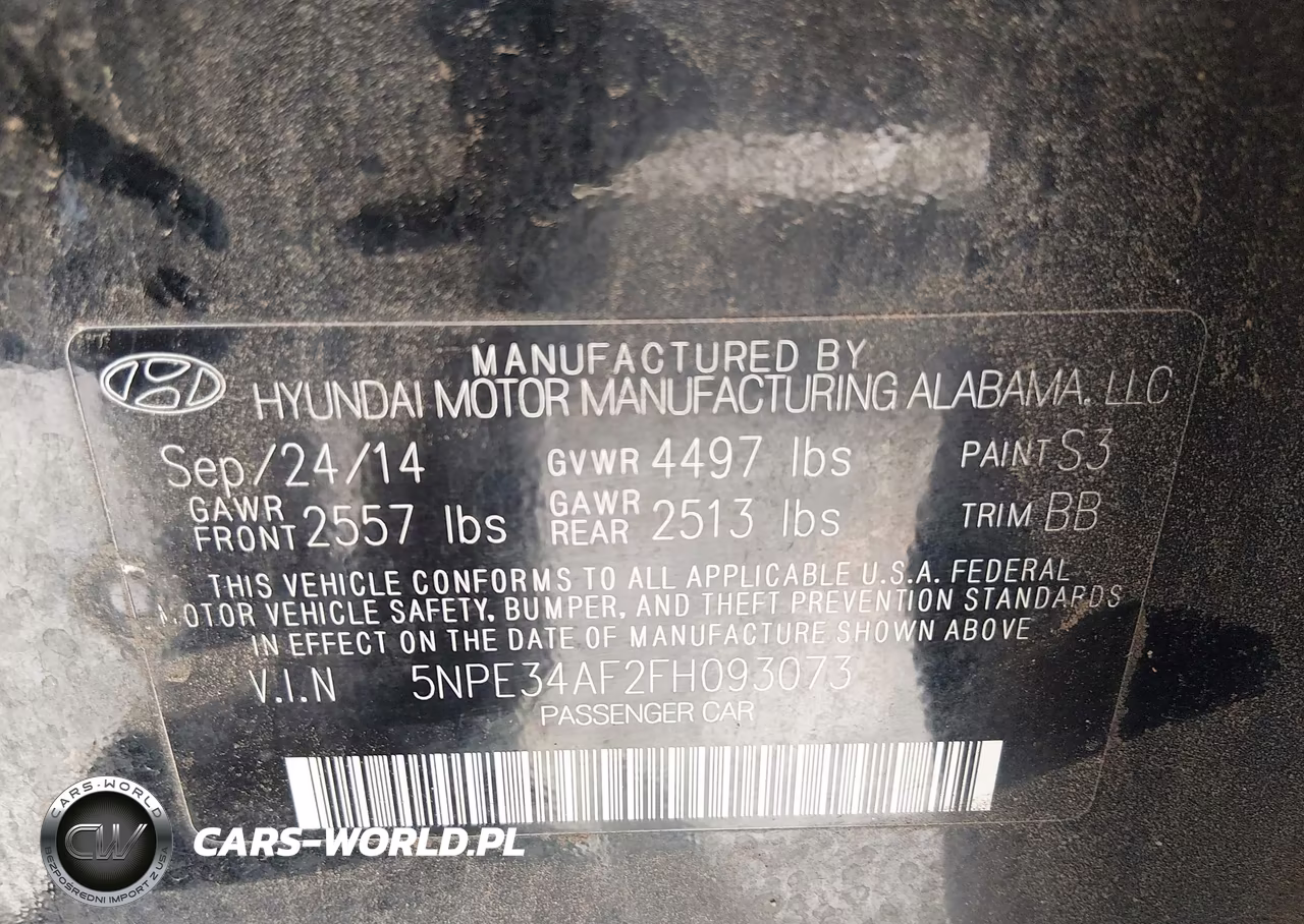 2015 Hyundai Sonata Sport VIN:5NPE34AF2FH093073 - 9