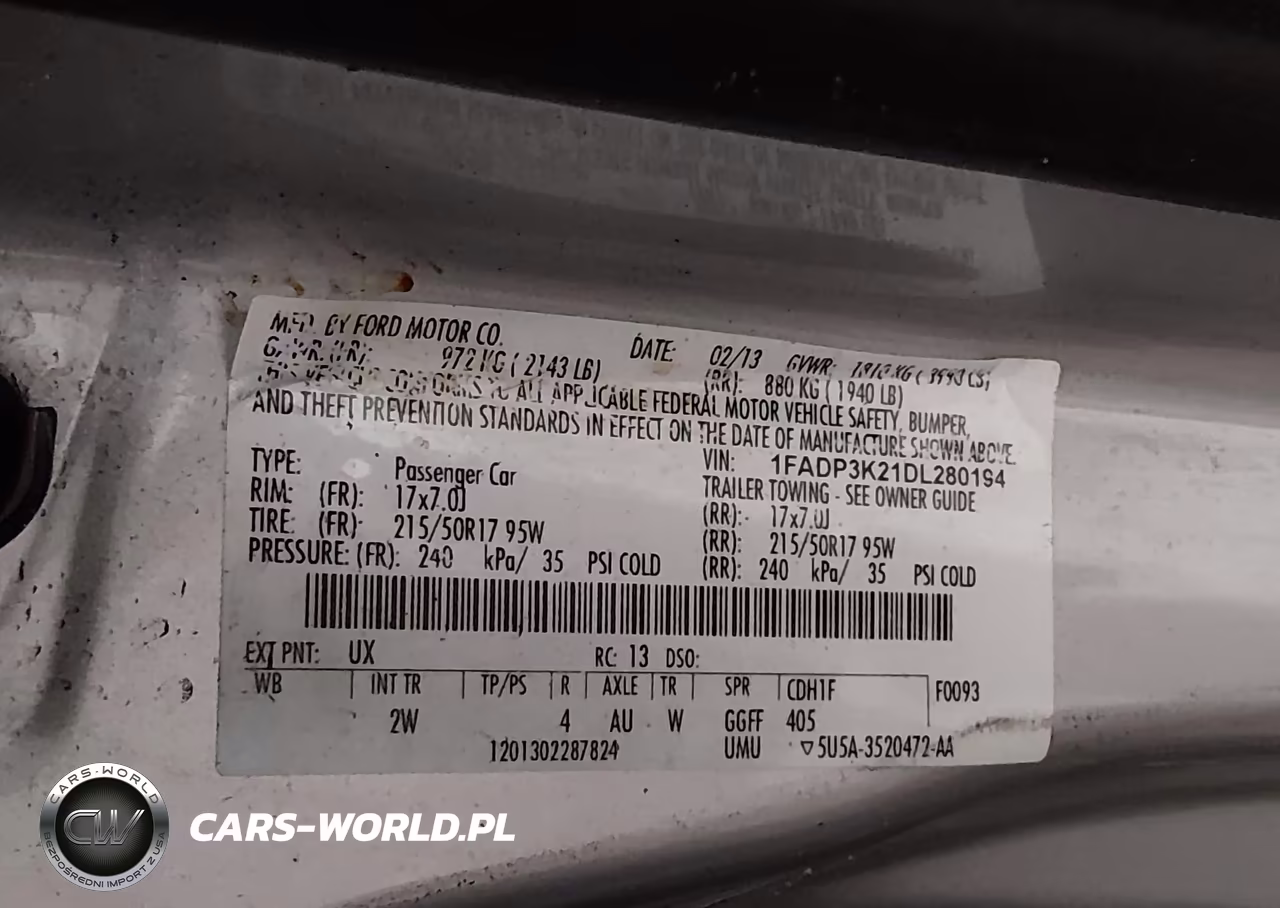 2013 Ford Focus Se VIN:1FADP3K21DL280194 - 9