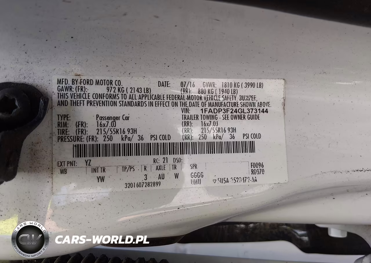 2016 Ford Focus Se VIN:1FADP3F24GL373144 - 9