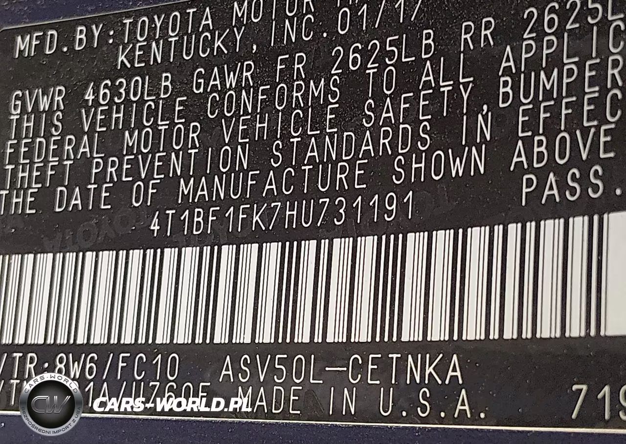 2017 Toyota Camry Le VIN:4T1BF1FK7HU731191 - 9