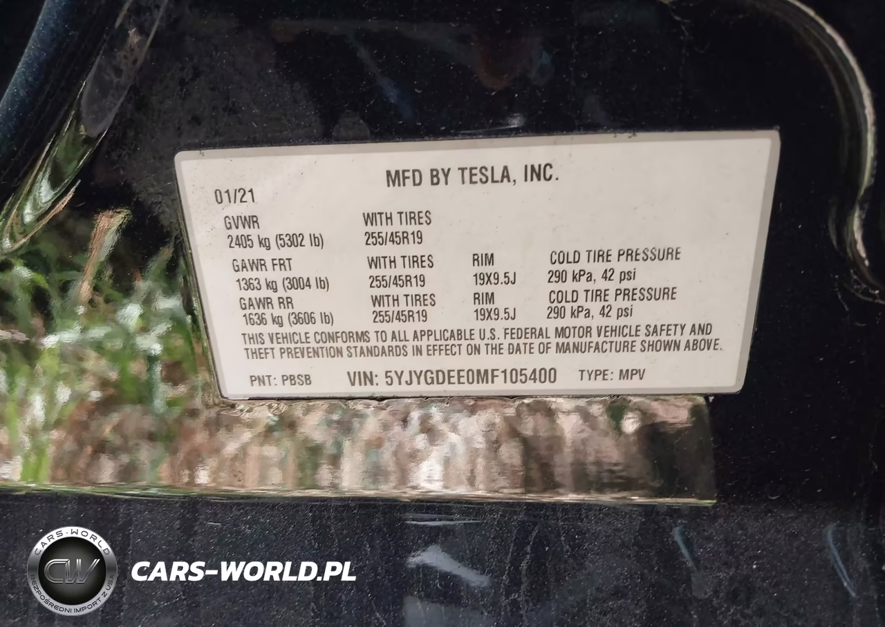 2021 Tesla Model Y Long Range VIN:5YJYGDEE0MF105400 - 9