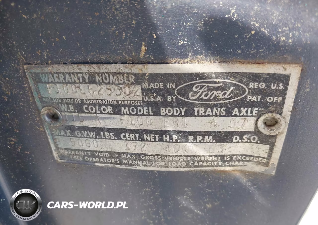 1965 Ford F-100 VIN:F100BK675694 - 9
