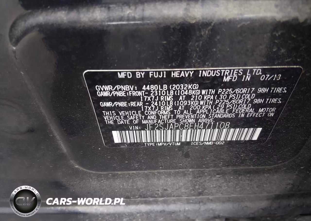 2014 Subaru Forester 2.5I Touring VIN:JF2SJAPC8EH471108 - 9