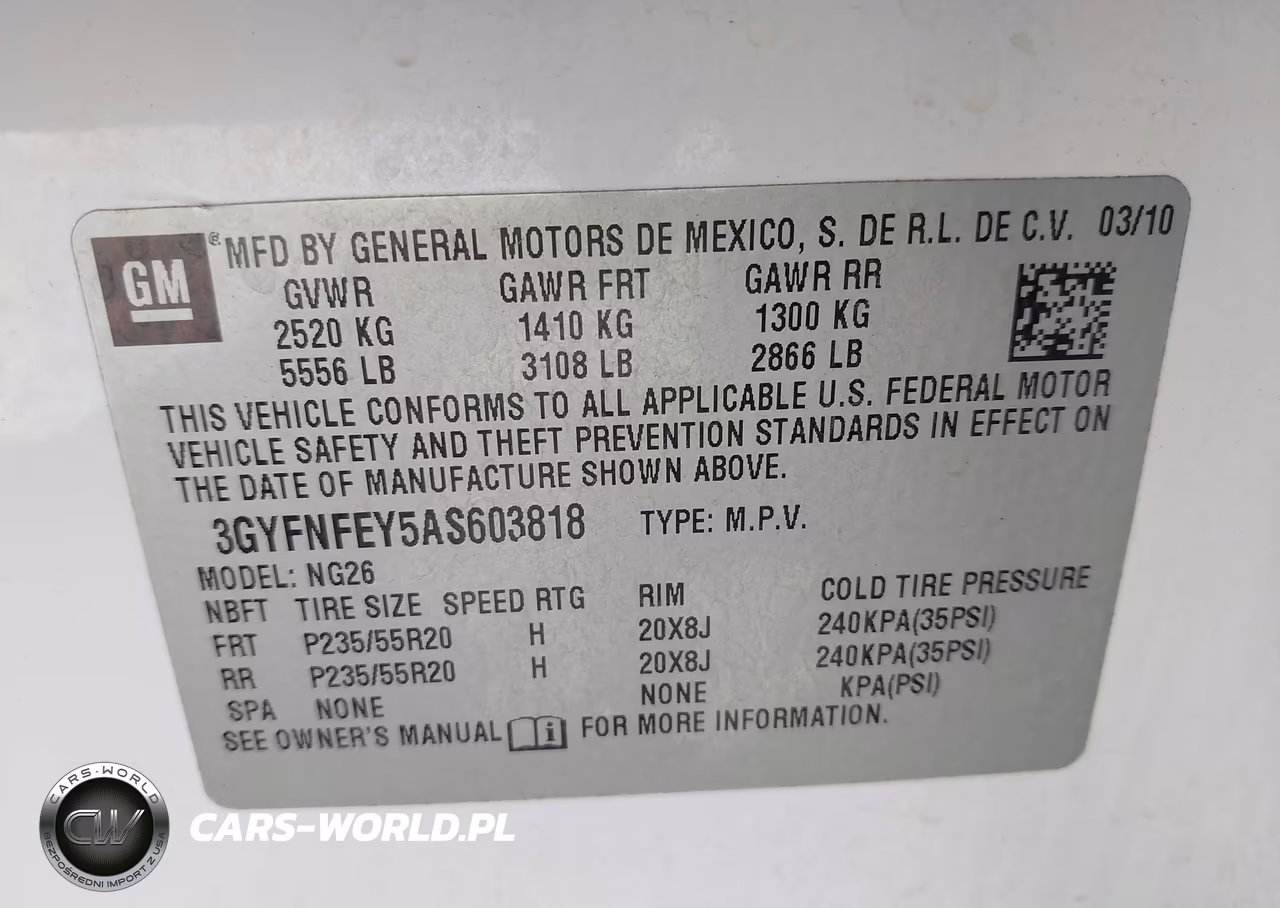 2010 Cadillac Srx Premium Collection VIN:3GYFNFEY5AS603818 - 9