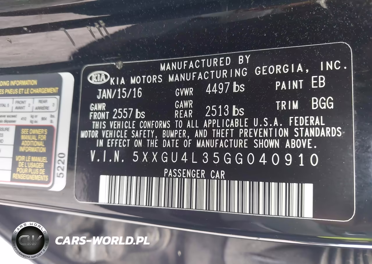 2016 Kia Optima Ex VIN:5XXGU4L35GG040910 - 9