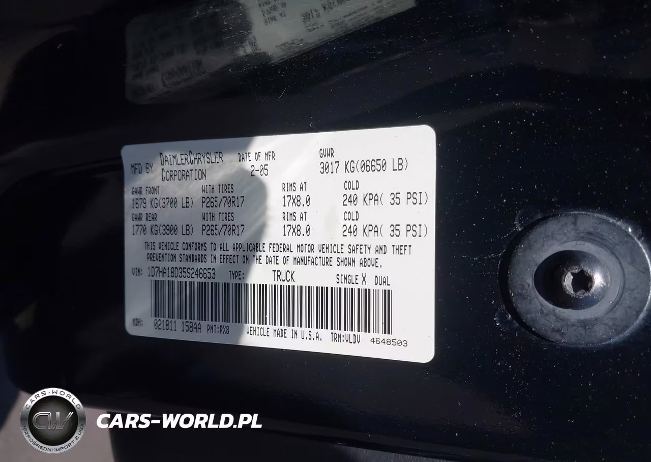 2005 Dodge Ram 1500 Slt-Laramie VIN:1D7HA18D35S246653 - 9