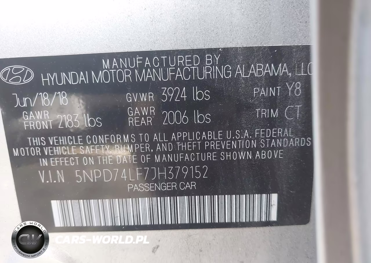 2018 Hyundai Elantra Se VIN:5NPD74LF7JH379152 - 9